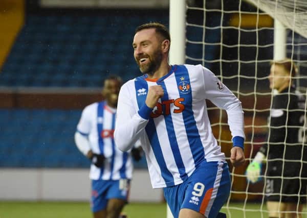 Kris Boyd opened the scoring after three minutes at Rugby Park. Picture: SNS