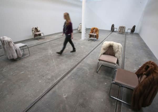 Exhibit titled Infrastruktur by Turner Prize 2015 nominee Nicole Wermers at Tramway in Glasgow.  Picture: PA
