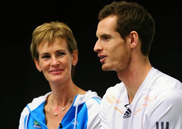 Andy Murray with his mother Judy. Picture: Ian Rutherford