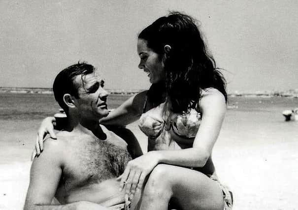 A still from Thunderball, one of the James Bond films featured in the colletion of rare cinema cards