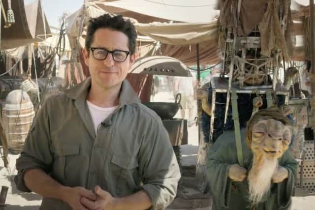 Director JJ Abrams on the set of Star Wars: The Force Awakens