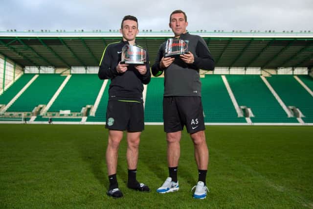Reading have been linked with the Hibs manager - who was today announced as the Ladbrokes Championship manager of the month. Picture: SNS