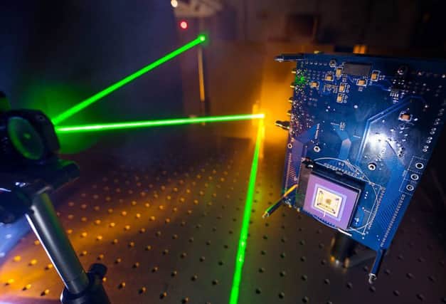 Heriot Watt scientists have developed a camera that can scatter light aroung corners