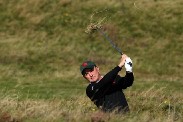 Nigel Edwards in action for Great Britain and Ireland in the 2007 Walker Cup at Royal County Down in Northern Ireland. Picture: Getty