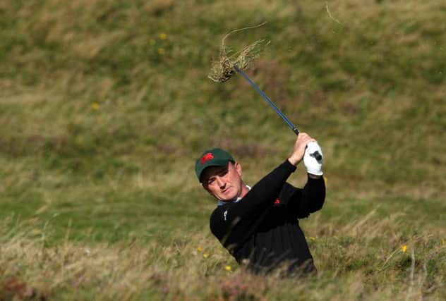 Nigel Edwards in action for Great Britain and Ireland in the 2007 Walker Cup at Royal County Down in Northern Ireland. Picture: Getty