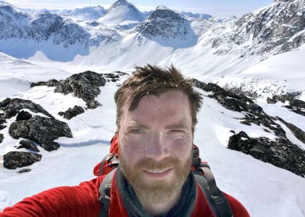 Luke during an expedition training course in Eastern Greenland