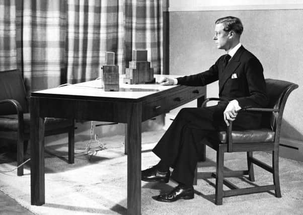 On this day in 1936, Edward VIII signed the instrument of abdication, relinquishing his throne to wed Wallis Simpson. Picture: BBC