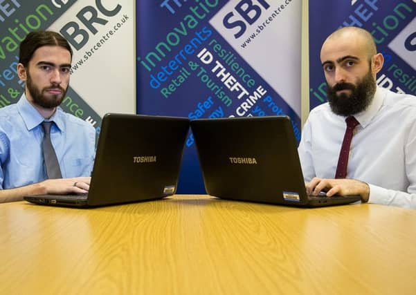Ethical Hackers, Pablo Crossa and Greg Hyslop of SBRC
(c) Wullie Marr/DEADLINE NEWS