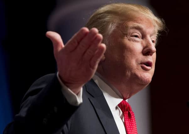 Donald Trump has had his GlobalScot ambassador status revoked. Picture: Getty Images