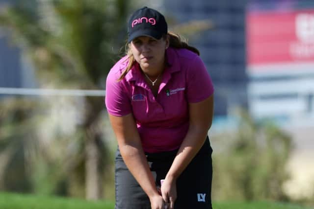 Liz Young: bidding for first professional title. Picture: AP