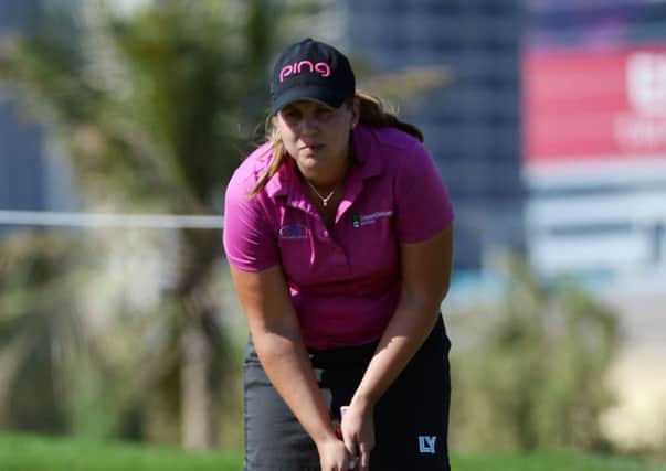 Liz Young: bidding for first professional title. Picture: AP