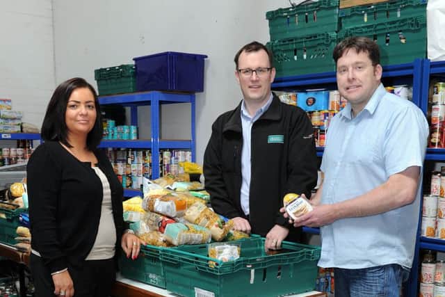 Foodbank office in Motherwell Business Centre.