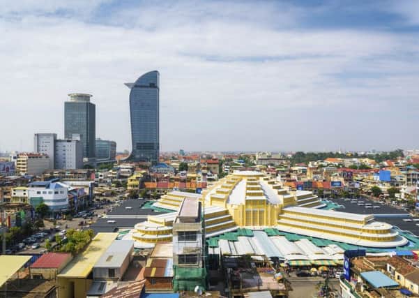 Central Phnom Penh in Cambodia