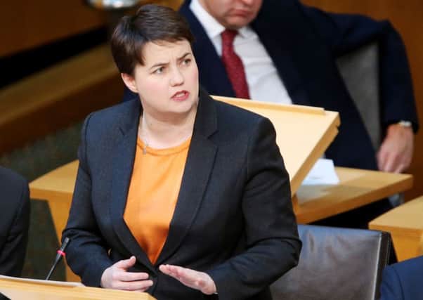 In a letter to Ruth Davidson (pictured), the First Minister said her remarks were "completely unnacceptable". Andrew Milligan/PA Wire