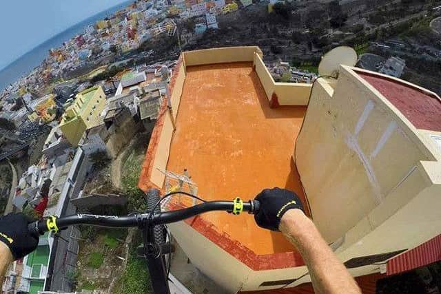 Danny MacAskill takes on Gran Canaria's rooftops. Picture: Danny MacAskill/Facebook
