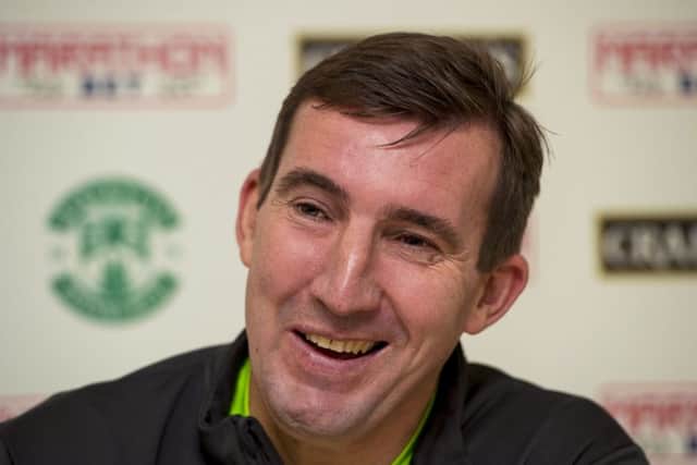 Alan Stubbs says Hibs are keen on league reconstruction. Picture: Paul Devlin/SNS