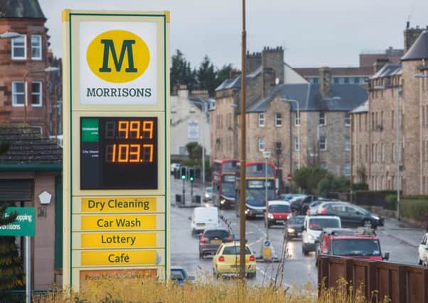 Morrisons reduced its unleaded to 99.7p per litre (ppl) and diesel to 103.7ppl. Picture: Toby Williams