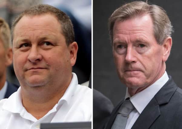 Sports Direct owner Mike Ashley (left) and Rangers FC chairman Dave King. Picture: PA