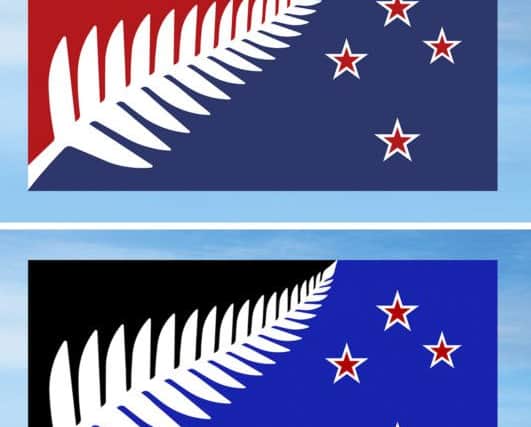The two designs which voters have to chose from. Picture: AP