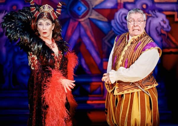 Juliet Cadzow and Gregor Fisher in Snow White