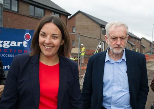 Labour leader Jeremy Corbyn and his former Scottish counterpart Kezia Dugdale