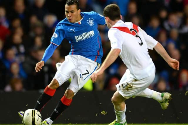 Peralta signed for Rangers in June 2013, making 29 appearances over an 18-month spell with the Ibrox outfit. Picture: Getty