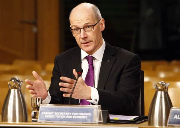 John Swinney's budget is his first chance to use augmented tax powers. Picture: Andrew Cowan