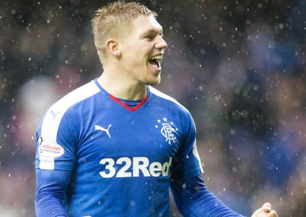 Martyn Waghorn scored Rangers' second goal to rescue a point against Morton. Picture: PA