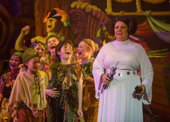 Elaine C Smith makes the most of her role in Peter Pan. Picture: Michal Wachucik/Abermedia
