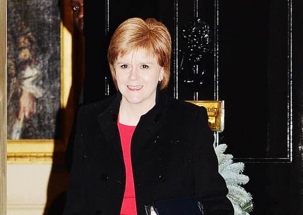 Nicola Sturgeon arrives for talks with Prime Minister David Cameron. Picture: PA