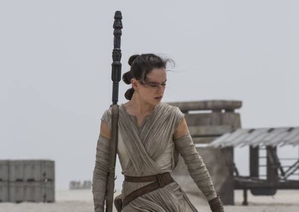 Daisy Ridley as Rey brings a welcome breath of diversity to the latest outing of the Star Wars canon. Picture: Contributed