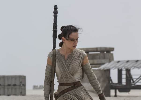 Daisy Ridley as Rey brings a welcome breath of diversity to the latest outing of the Star Wars canon. Picture: Contributed