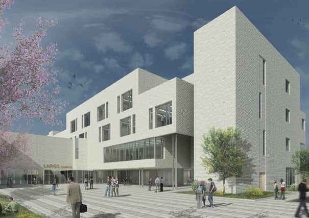 An artist's impression of the new Largs campus