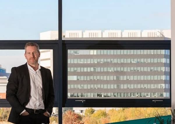 David Lewis at the digital and design agency's new Rennie's Isle base