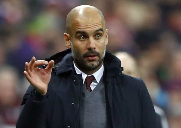 Reports in Spain claim Bayern head coach Pep Guardiola is set to announce he is leaving. Picture: Matthias Schrader/AP