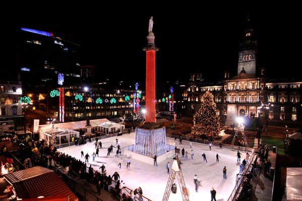 Skaters enjoy the rink in Glasgow's George Square. Picture: Glasgow Loves Christmas