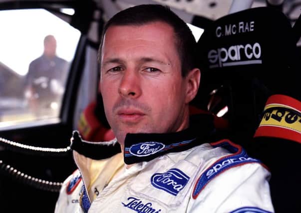 Scottish rally driver Colin McRae during the Neste Rally Finland, the 9th round of the FIA World Rally Championships in August 2001.