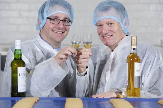 Scotland Food & Drink chief James Withers, left, with SWA boss David Frost at the charter launch. Picture: Colin Hattersley