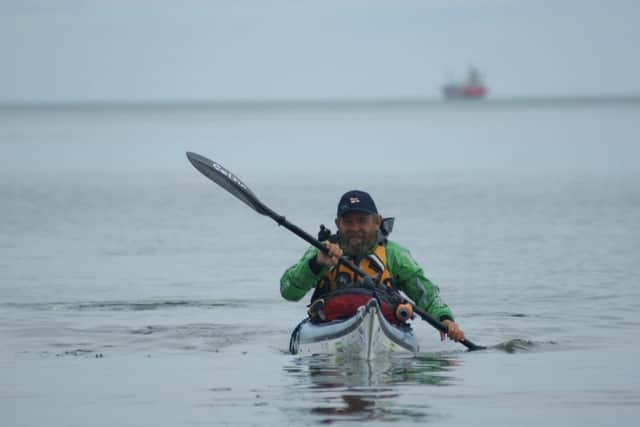 Long-distance kayaker Nick Ray
