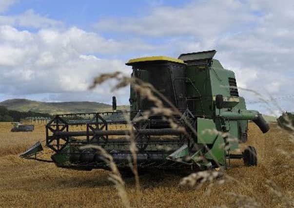 Scotland saw a record wheat harvest, at one million tonnes