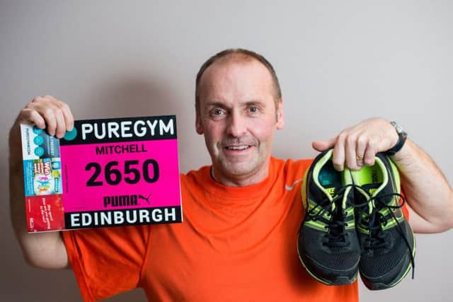 Mitchell Hiddleston is preparing for the Great Winter Run following a motorbike accident which nearly killed him. Picture: Ian Georgeson