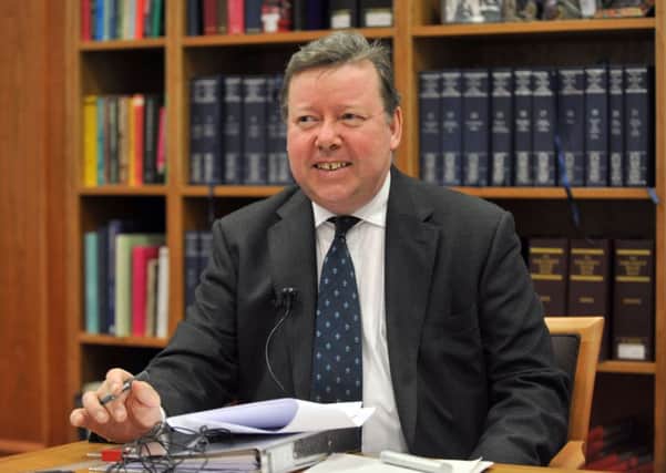 Lord Carloway has been named the new Lord President of the Court of Session and Lord Justice General of the High Court. Picture: Jane Barlow
