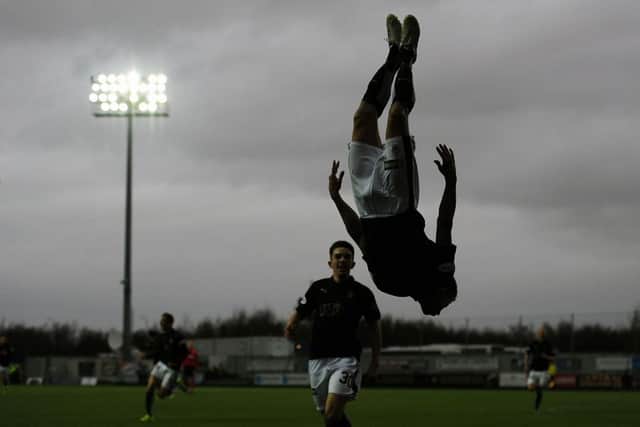 Will Vaulks. 10/10 for celebration. Picture: Michael Gillen
