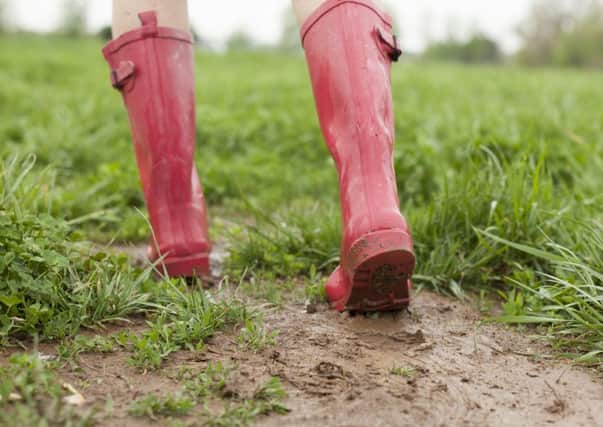 For the average farmer, a pair of wellies for his wife is as far as the imagination goes - but pink may be stretching it