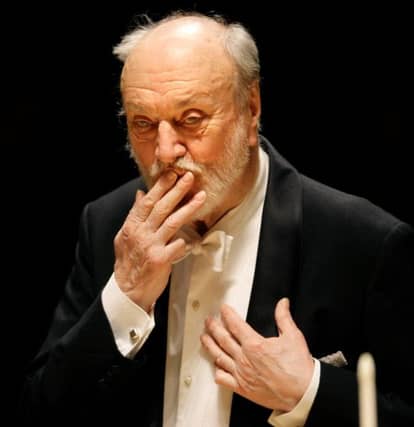Kurt Masur. Picture: Charles Krupa/AP
