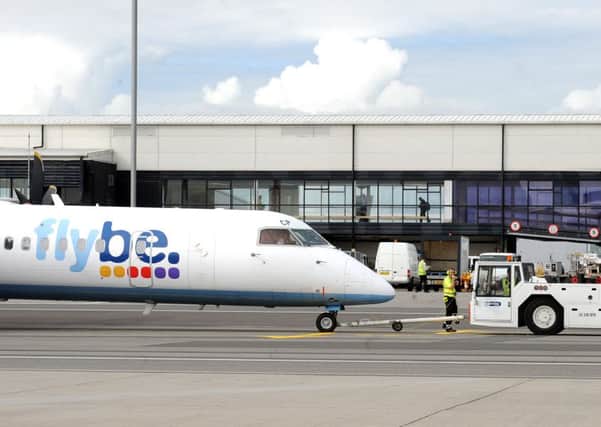 Loganair, under the control of Flybe, has been a hot political topic around the Scots Islands. Picture: Lisa Ferguson