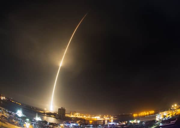 The SpaceX Falcon rocket lifts off from Cape Canaveral. Picture: AP
