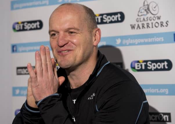Glasgow Warriors head coach Gregor Townsend admits his used to be jealous of the 1872 Cup clash. Picture: Gary Hutchison/SNS/SRU