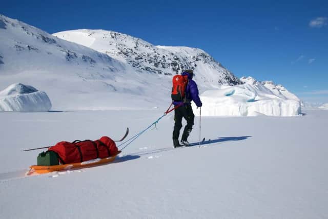 Luke Robertson during an expedition training course in Eastern Greenland