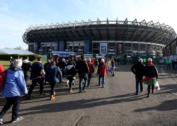 Thousands of people use the hospitality facilities at Murrayfield. Picture: Getty Images